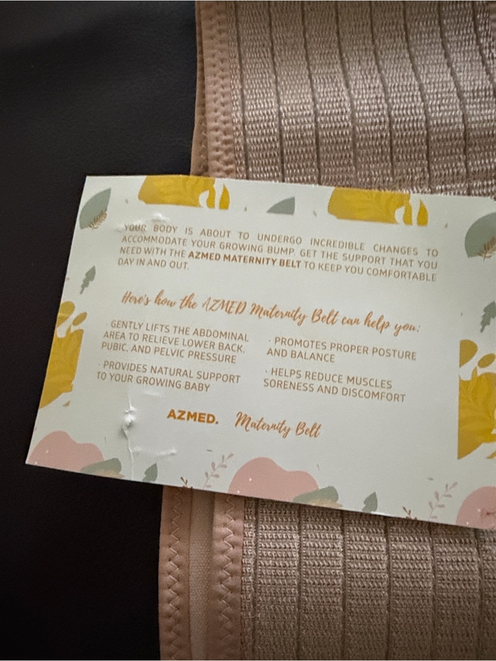 AZMED Beige Maternity Support Belt - Women Intimates